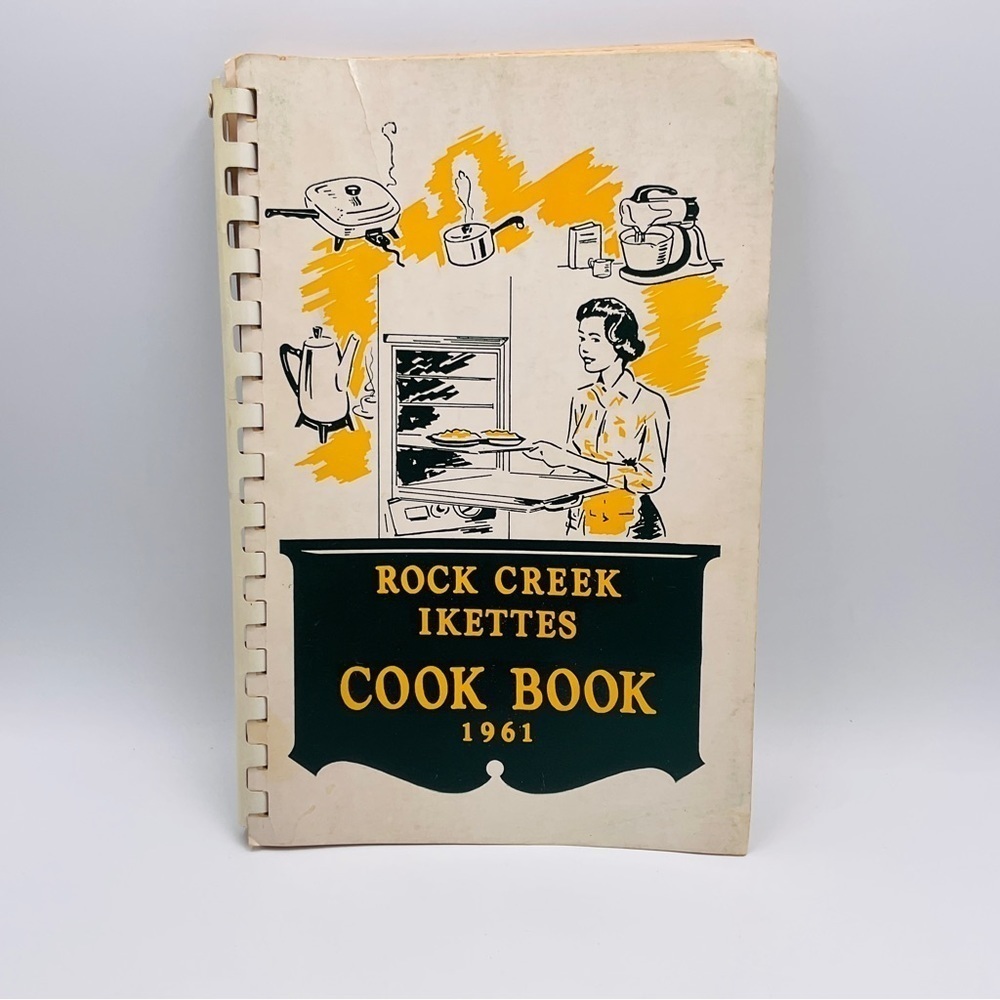 VTG Cook Book Rock Creek Ikettes Community Recipes 1961 Spiral Bound Newton Iowa